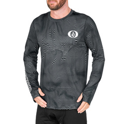 KOSZULKA TERMOAKTYWNA VOLCOM V-SCIENCE CREW Black Print 2025