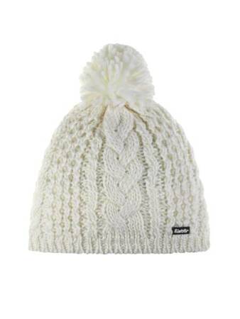 CZAPKA EISBAR AFRA POMPON White