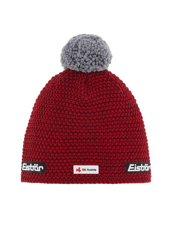 CZAPKA EISBAR JAMIE POMPON SKA Red