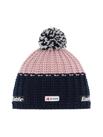 CZAPKA EISBAR REFOCUS POMPON SKA Navy/Pink