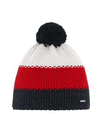 CZAPKA EISBAR STAR POMPON Black/Red/White