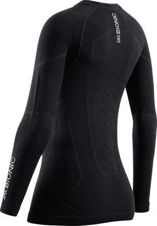 DAMSKA KOSZULKA TERMICZNA X-BIONIC SYMBIO MERINO LS Opal Black 2025