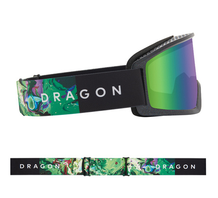 GOGLE DRAGON DX3 PLUS OTG Celestial/Green+Amber 2025