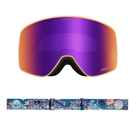 GOGLE DRAGON NFX2 Fasani/Purple+Violet 2025