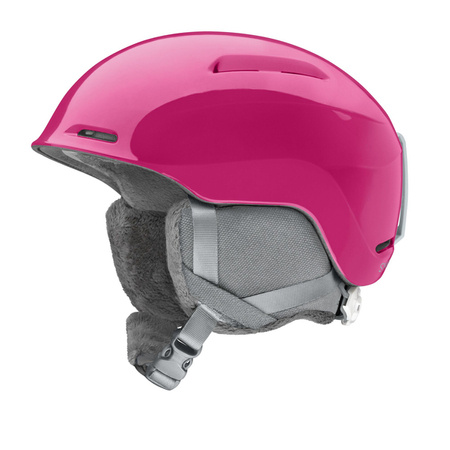 JUNIORSKI KASK SMITH GLIDE Electric Flamingo 2024