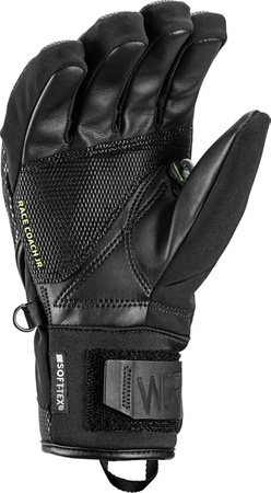 JUNIORSKIE RĘKAWICE NARCIARSKIE LEKI WCR C-TECH 3D Black/Ice Lemon 2025