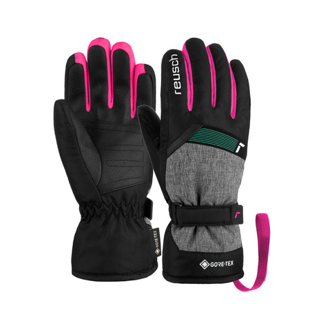 JUNIORSKIE RĘKAWICE NARCIARSKIE REUSCH FLASH GTX® Black/Pink 2024