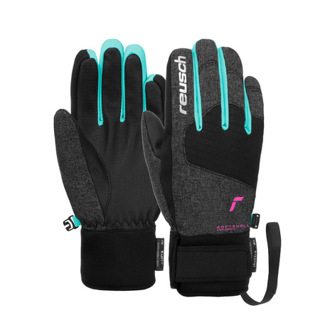 JUNIORSKIE RĘKAWICE NARCIARSKIE REUSCH SIMON R-TEX XT Black/Melange 2025