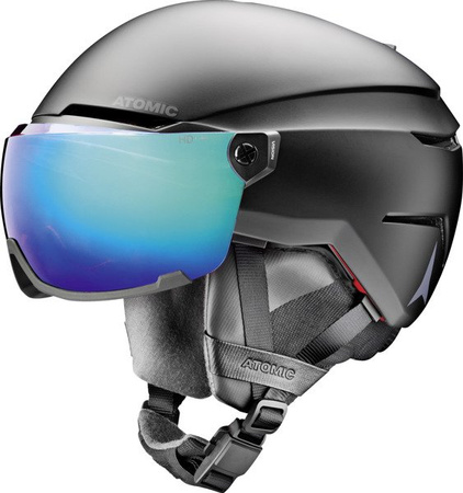 KASK NARCIARSKI ATOMIC SAVOR AMID VISOR HD Black 2023