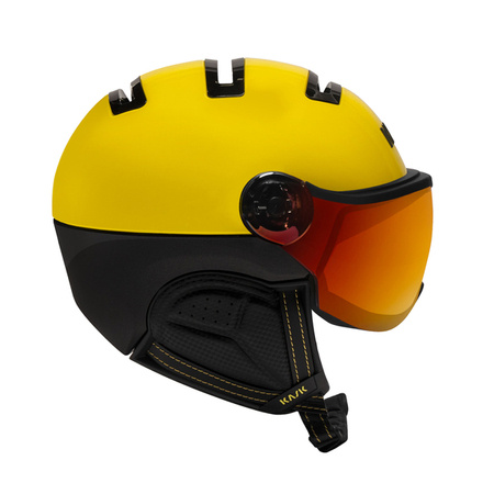 KASK NARCIARSKI KASK MONTECARLO Yellow - Red Mirror 2025