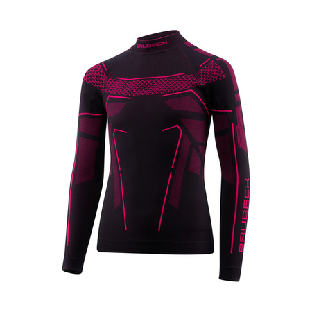 KOSZULKA TERMICZNA BRUBECK THERMO JUNIOR Black/Fuchsia