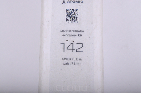 NARTY UŻYWANE ATOMIC CLOUD C7 + Atomic M10 20/21 142 cm NRA338