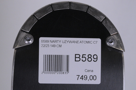 NARTY UŻYWANE ATOMIC CLOUD C7 + M10 22/23 149 cm NRB589