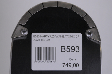 NARTY UŻYWANE ATOMIC CLOUD C7 + M10 22/23 149 cm NRB593