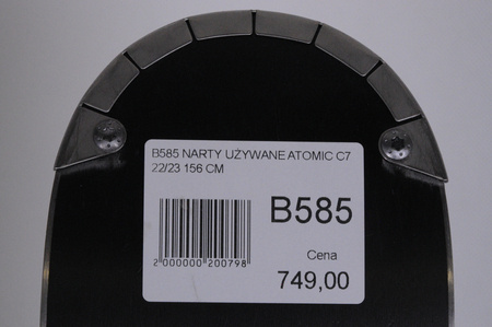 NARTY UŻYWANE ATOMIC CLOUD C7 + M10 22/23 156 cm NRB585