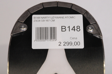 NARTY UŻYWANE ATOMIC REDSTER G9 + X12GW 23/24 167 cm NRB148