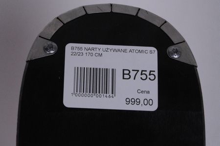 NARTY UŻYWANE ATOMIC REDSTER S7 + MTWELVE12 GW 22/23 170 cm NRB755