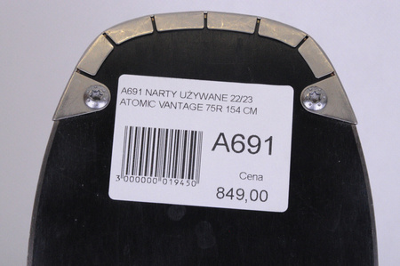 NARTY UŻYWANE ATOMIC VANTAGE 75 R + Atomic L10 22/23 154 cm NRA691