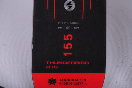 NARTY UŻYWANE BLIZZARD THUNDERBIRD R15 + TPX 12 23/24 155 cm NRB324