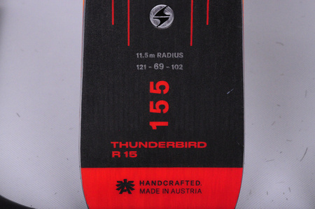 NARTY UŻYWANE BLIZZARD THUNDERBIRD R15 + TPX 12 23/24 155 cm NRB325