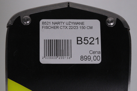 NARTY UŻYWANE FISCHER RC4 CTX 22/23 + RX13 150 cm NRB521