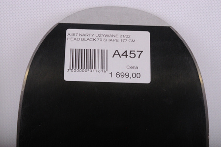 NARTY UŻYWANE HEAD BLACK SHAPE 70 + PR 11 21/22 177 cm NRA457