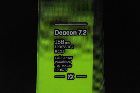 NARTY UŻYWANE VOLKL DEACON 7.2 + FTD 10 23/24 158 cm NRB343