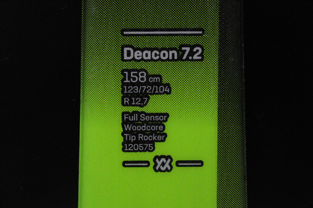 NARTY UŻYWANE VOLKL DEACON 7.2 + FTD 10 23/24 158 cm NRB358