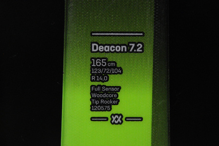 NARTY UŻYWANE VOLKL DEACON 7.2 + FTD 10 23/24 165 cm NRB371