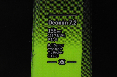 NARTY UŻYWANE VOLKL DEACON 7.2 + FTD 10 23/24 165 cm NRB373