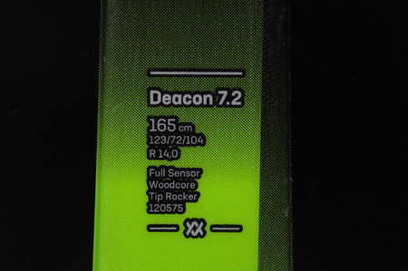 NARTY UŻYWANE VOLKL DEACON 7.2 + FTD 10 23/24 165 cm NRB384