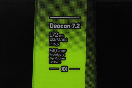 NARTY UŻYWANE VOLKL DEACON 7.2 + FTD 10 23/24 172 cm NRB394