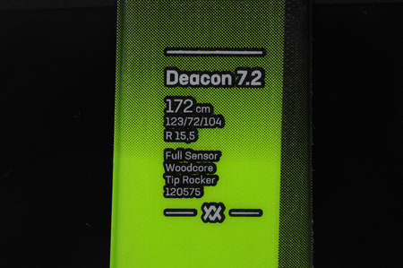 NARTY UŻYWANE VOLKL DEACON 7.2 + FTD 10 23/24 172 cm NRB411