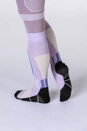 SKARPETY NARCIARSKIE X-SOCKS SKI DISCOVER MERINO OTC Musted Lavender/Sand 2025