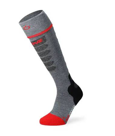 SKARPETY PODGRZEWANE LENZ 5.1 TOE CAP Slim Fit Grey/Red 2025